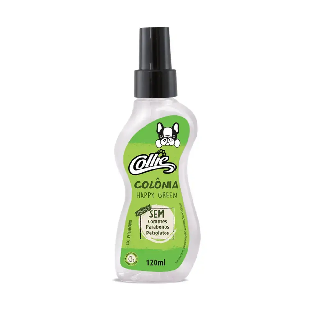 Colônia Happy Green Collie Vegan 120 ml