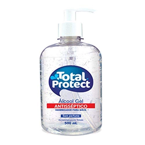 Álcool Gel 70° Antisséptico Higienizador para Mãos - Total Protect (500 ml)