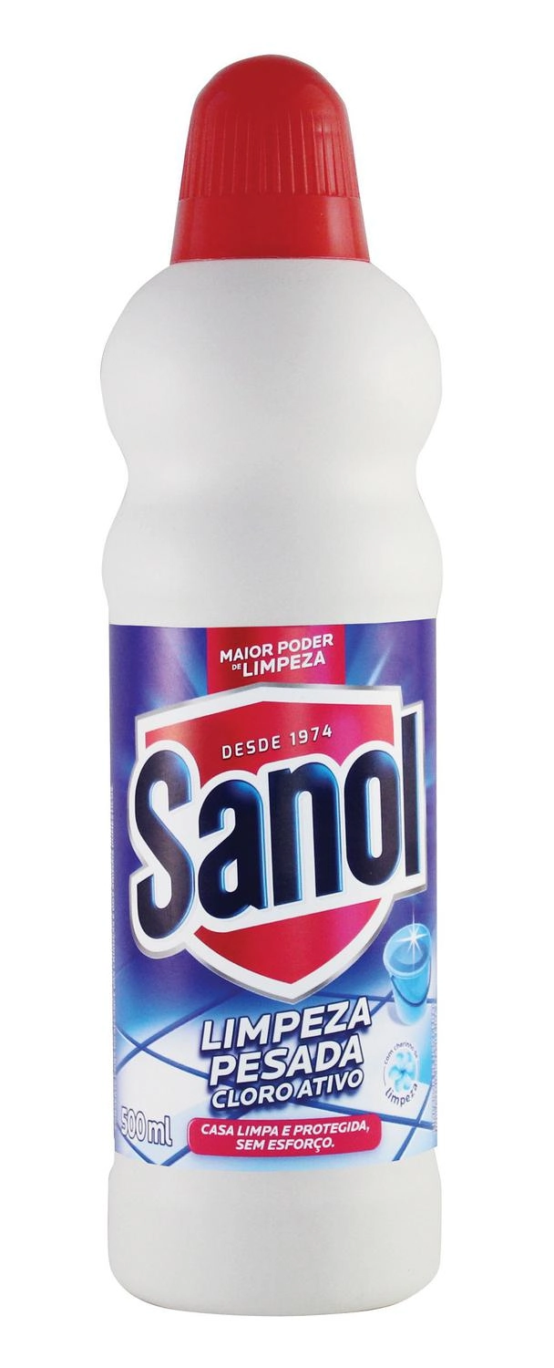Limpeza Pesada Sanol Cloro Ativo 12x500 Ml