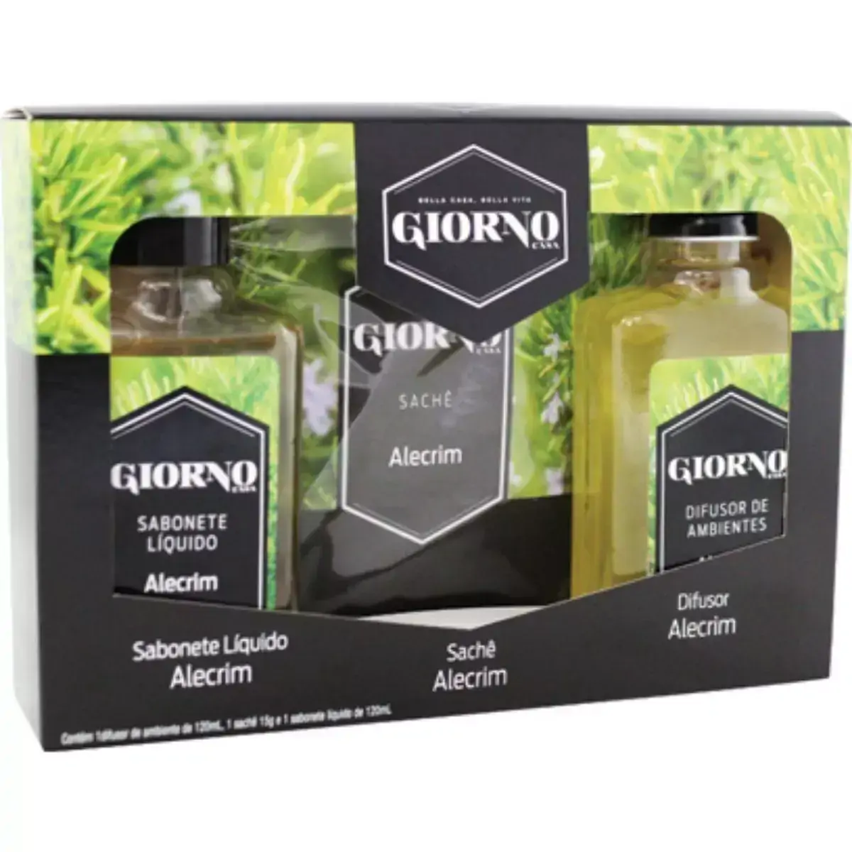 Kit 3 Difusores Sabonete Sachê Giorno