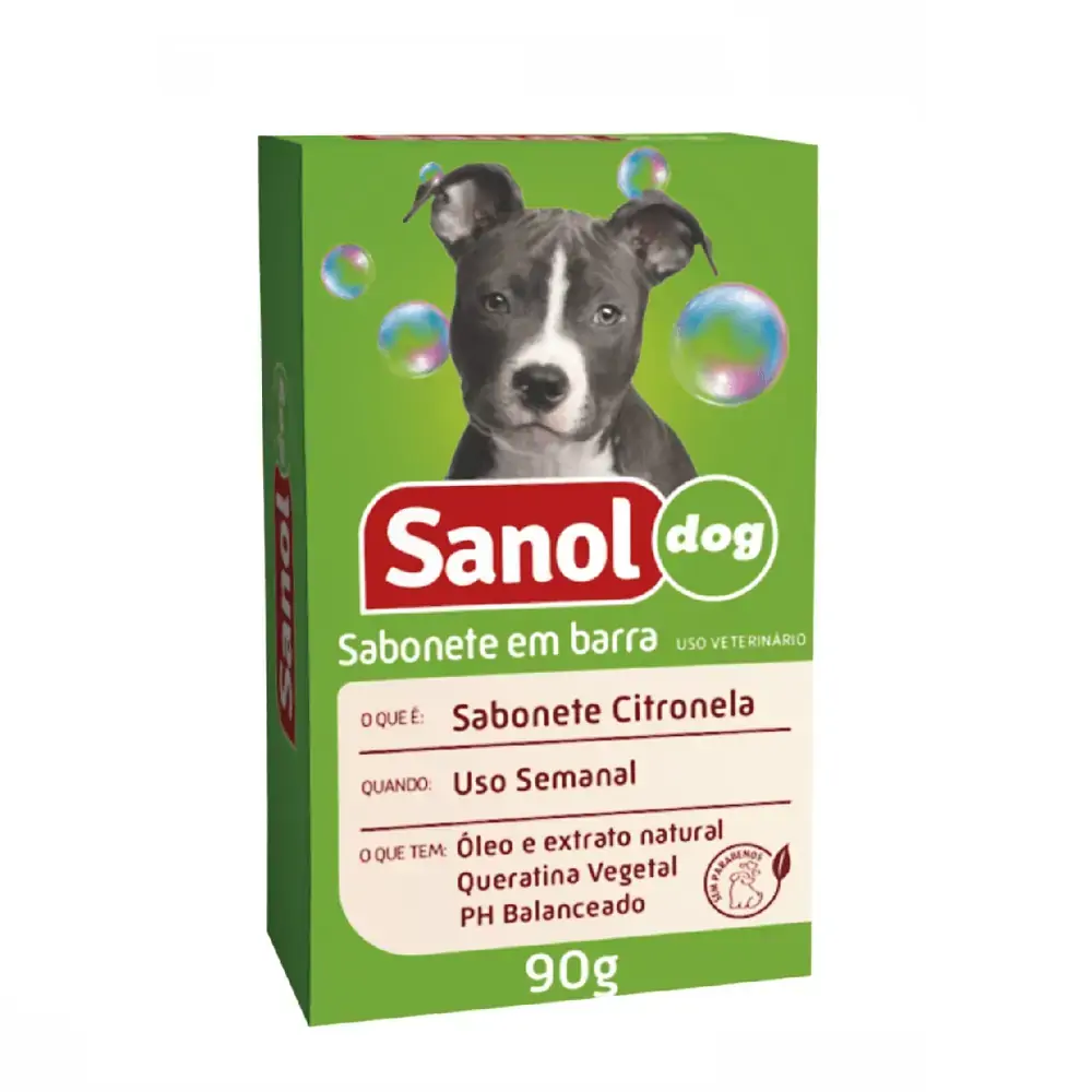 Sabonete Sanol Dog 90g Citronela