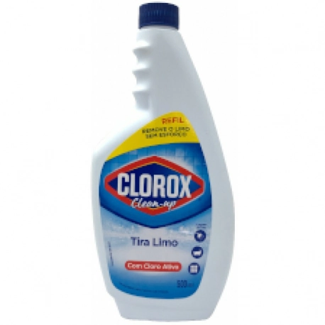 Limpador Tira Limo Clorox Clean Up Frasco 500ml Refil