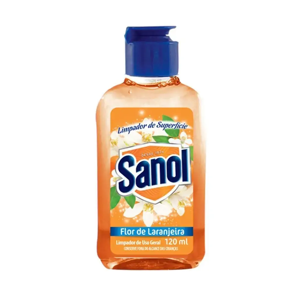 Limpador de Superfícies Flor de Laranjeira Sanol 120ml