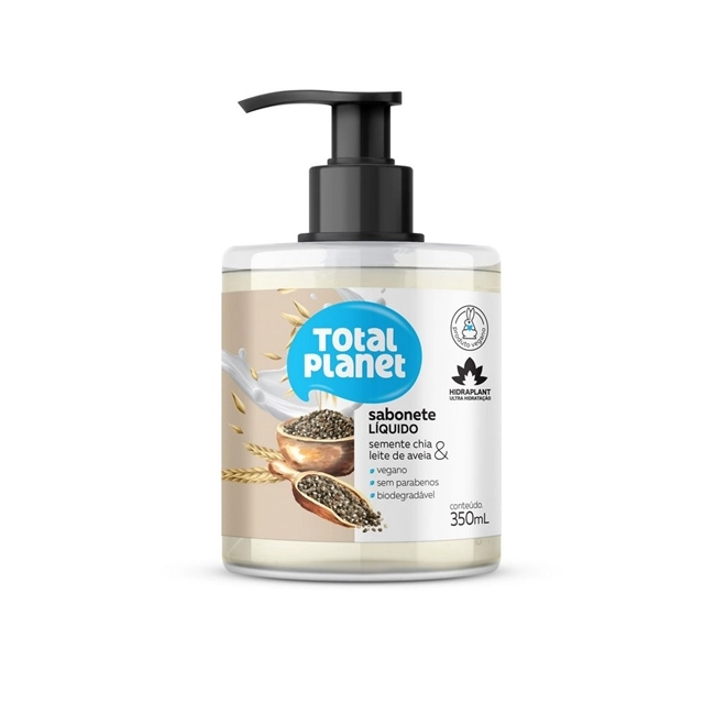 Sabonete Líquido Total Planet - Semente de Chia Leite de Aveia 250mL