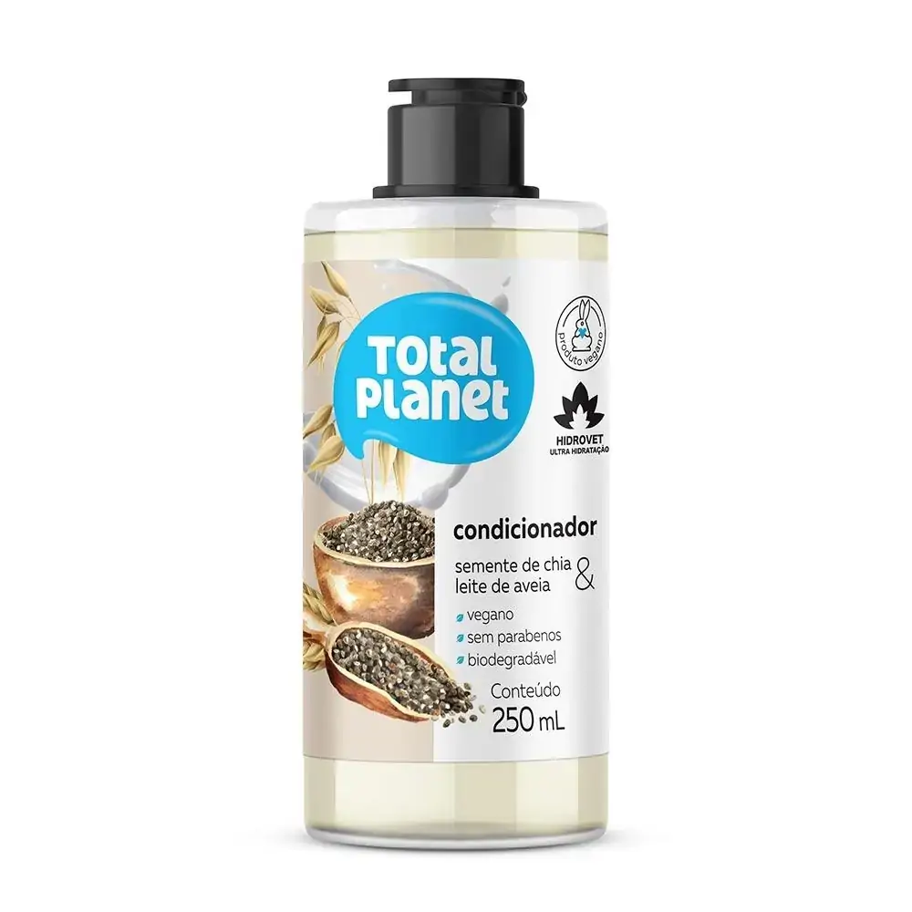 Condicionador Total Planet Sem Sal - Semente de Chia Leite de Aveia