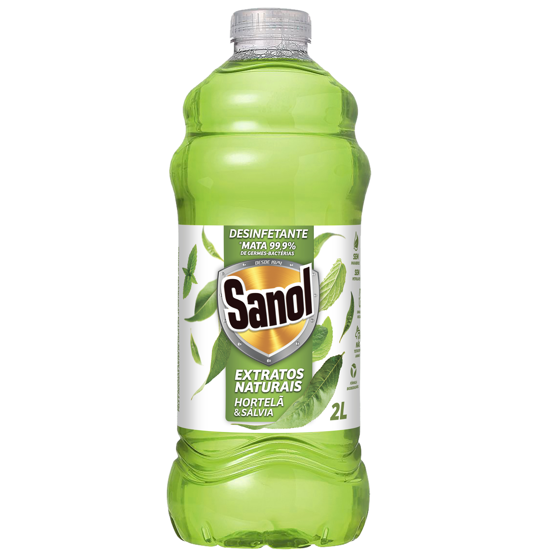 Limp Perf Sanol Extratos Naturais Hortela Salvia 2l