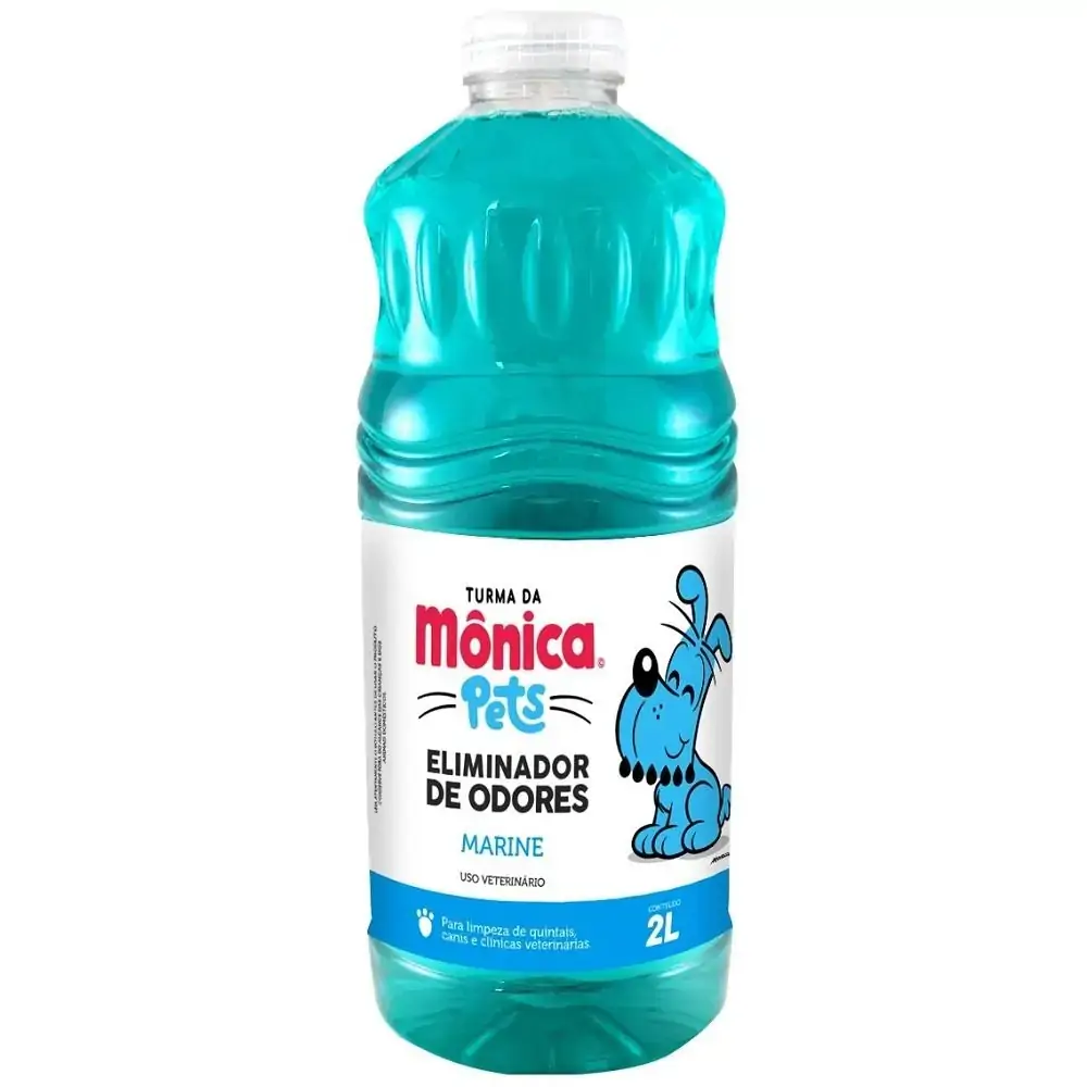 Eliminador de Odores Marine Turma da Mônica Pets - Limpeza de quintais, canis e clínicas veterinárias (2 litros)