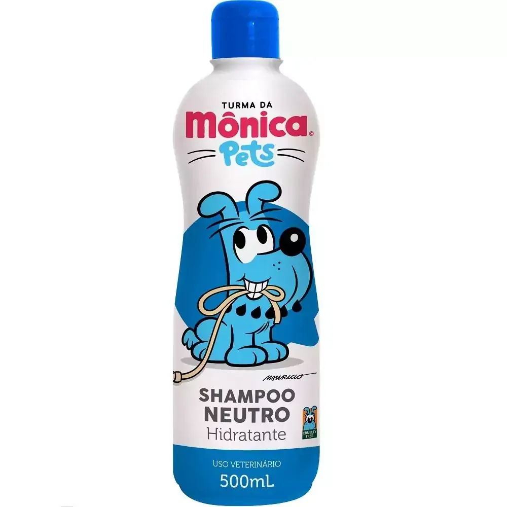Shampoo Neutro HidratanteTurma da Mônica Pets para Cães e Gatos (500 ml) - Total Química