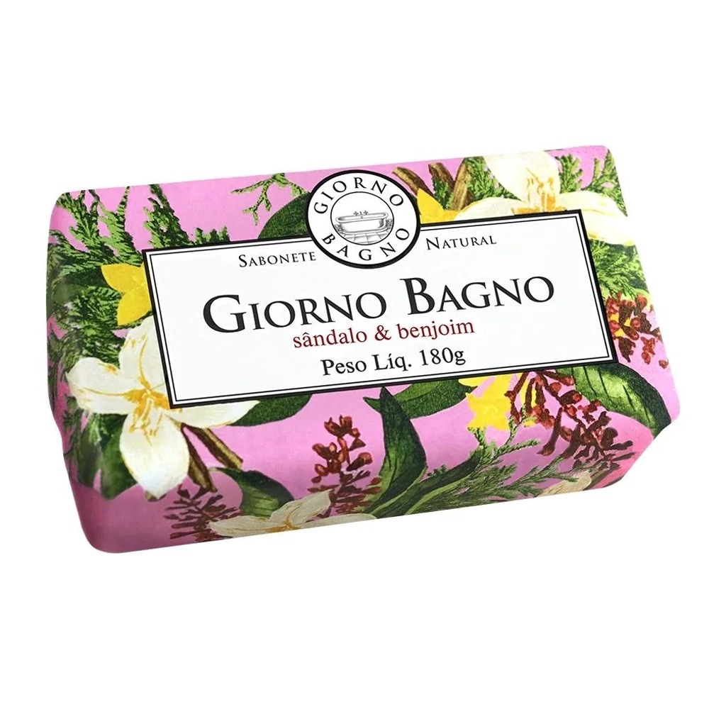 SABONETE BARRA GIORNO SANDALO E BENJOIM 180G