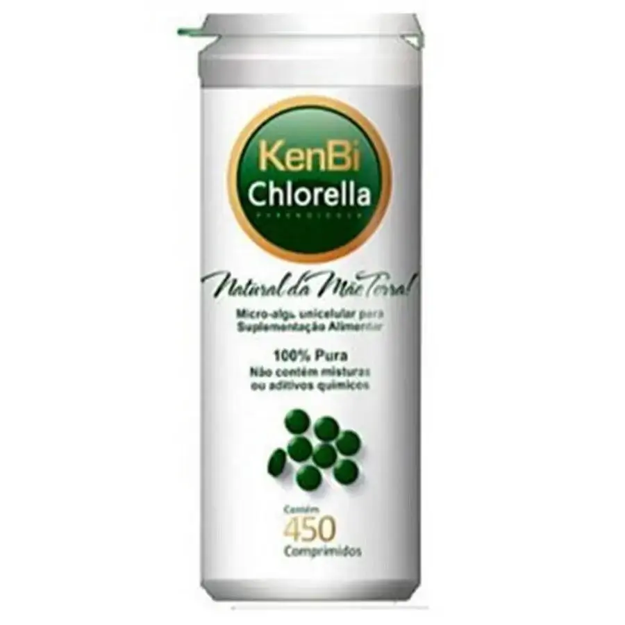 Chlorella 100 Pura 450 Cápsulas Kenbi