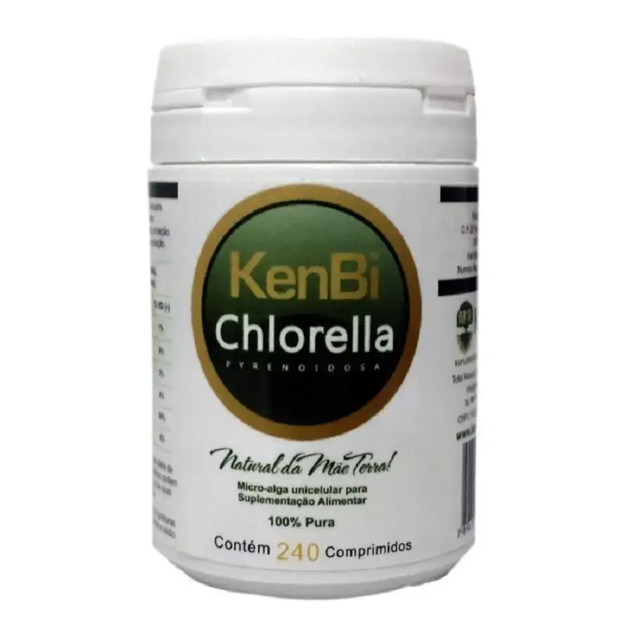 Chlorella 100 Pura 240 Cápsulas Kenbi