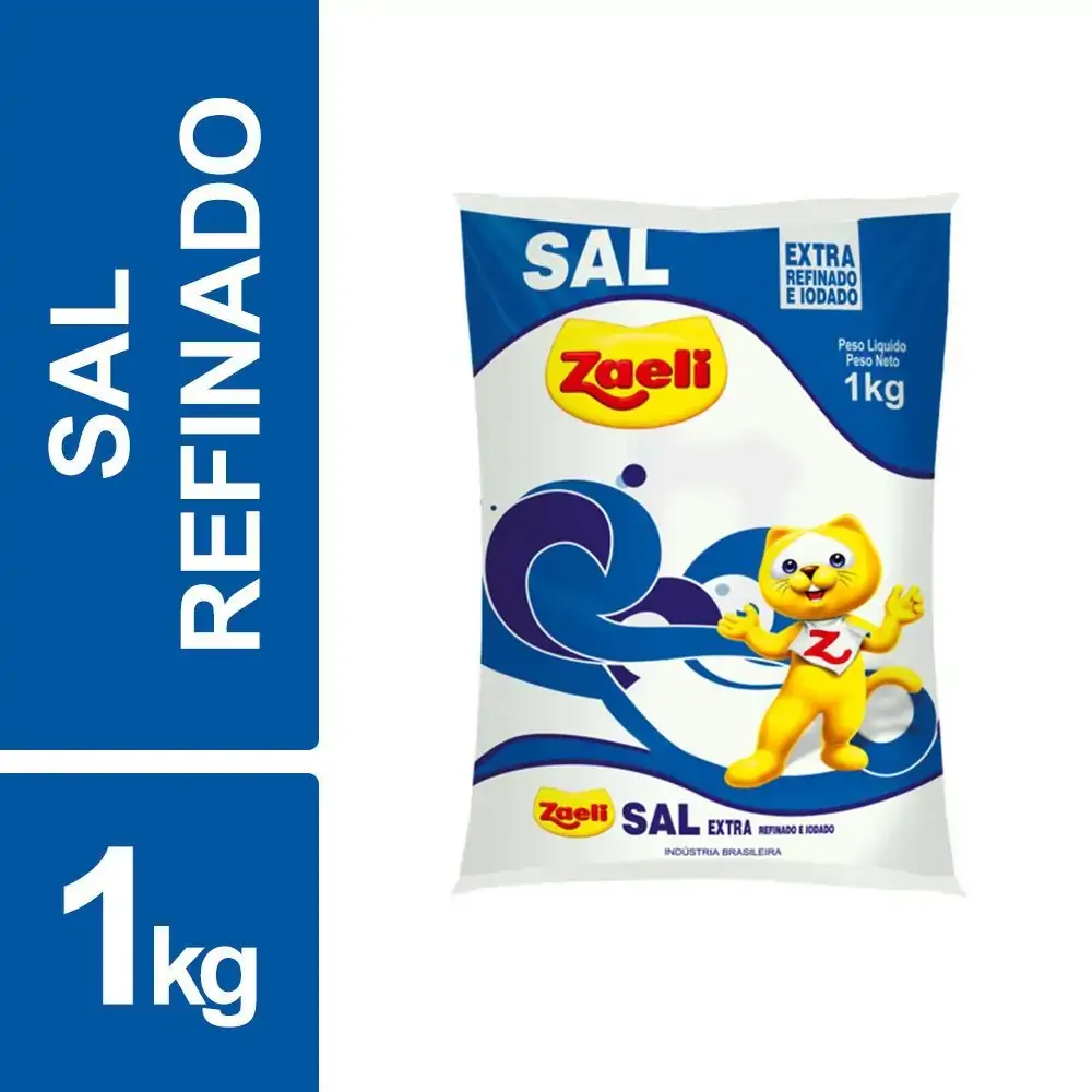 Sal Refinado Zaeli 1kg