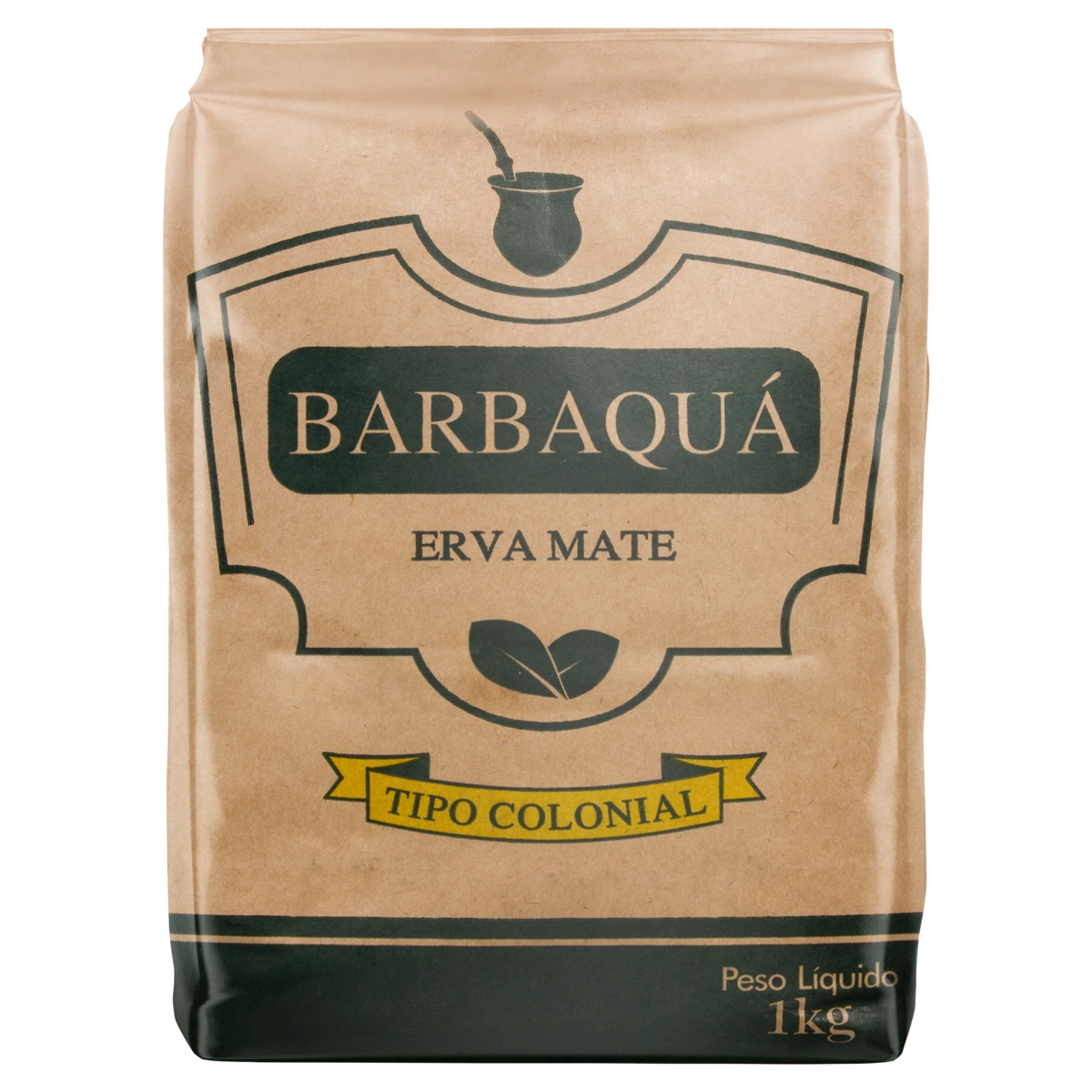 Erva Mate Colonial Barbaquá Pacote 1kg