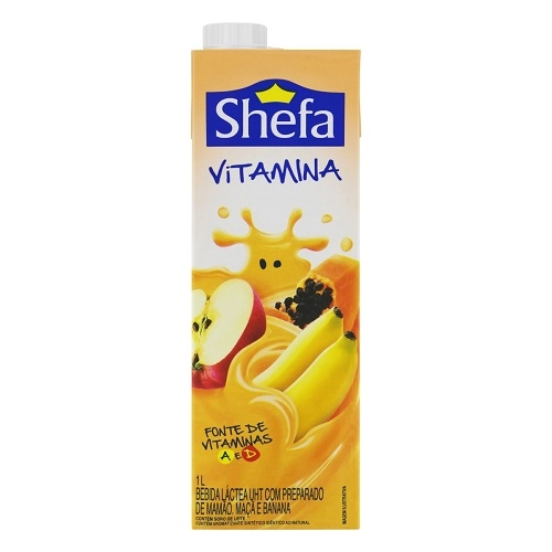 Bebida Láctea Uht Vitamina Shefa Caixa 1l