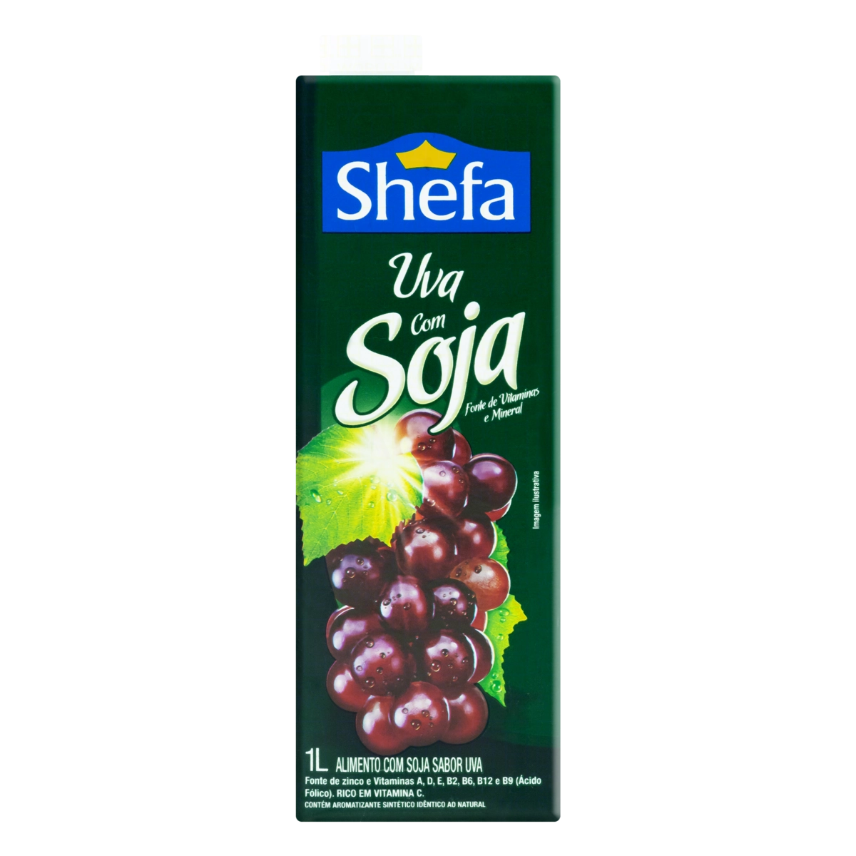 Bebida à Base de Soja SHEFA Sabor Uva 1 Litro
