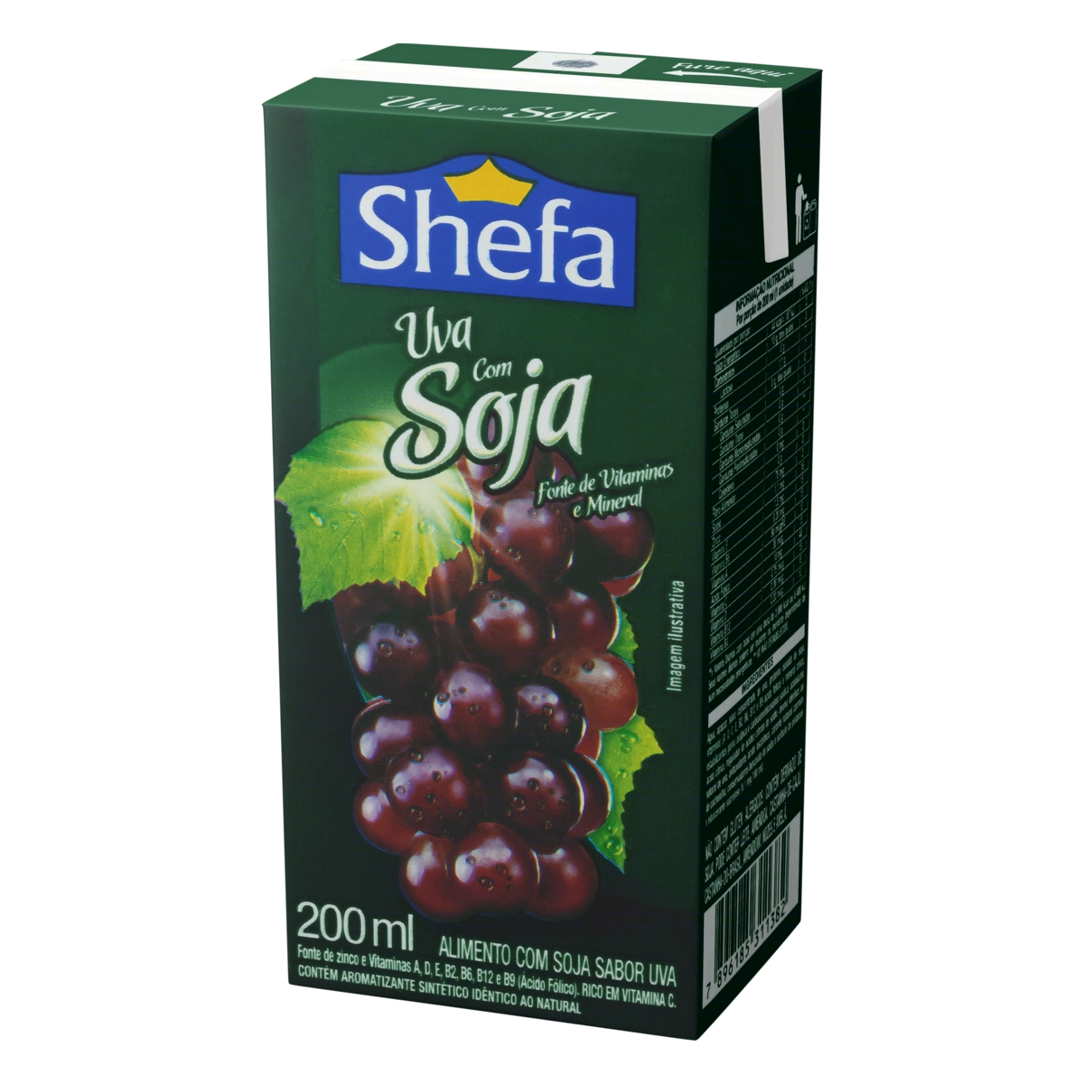 Bebida à Base de Soja Uva Shefa Caixa 200ml