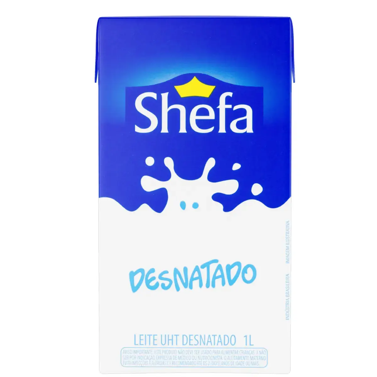 Leite UHT Desnatado Shefa Caixa 1l