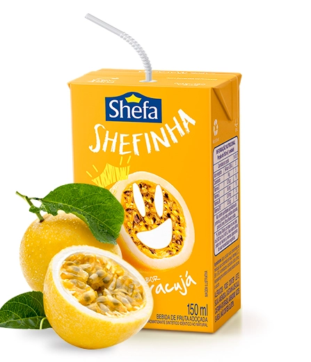 Bebida Adoçada Maracujá Shefa Shefinha Caixa 150ml