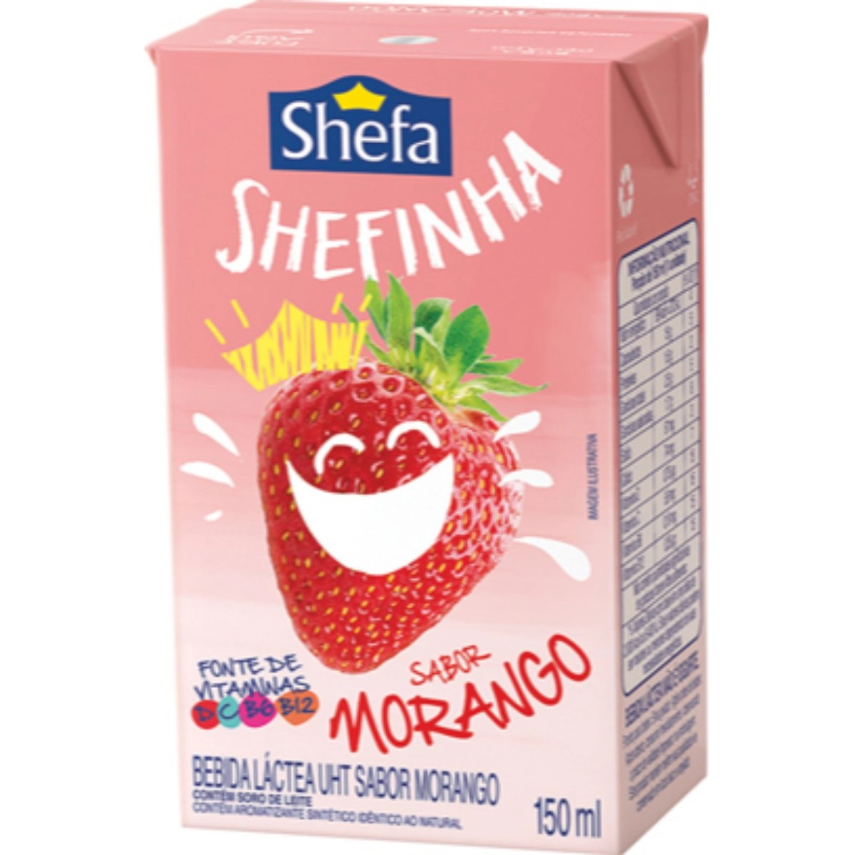 Bebida Láctea UHT Sabor Morango Shefa 150ml