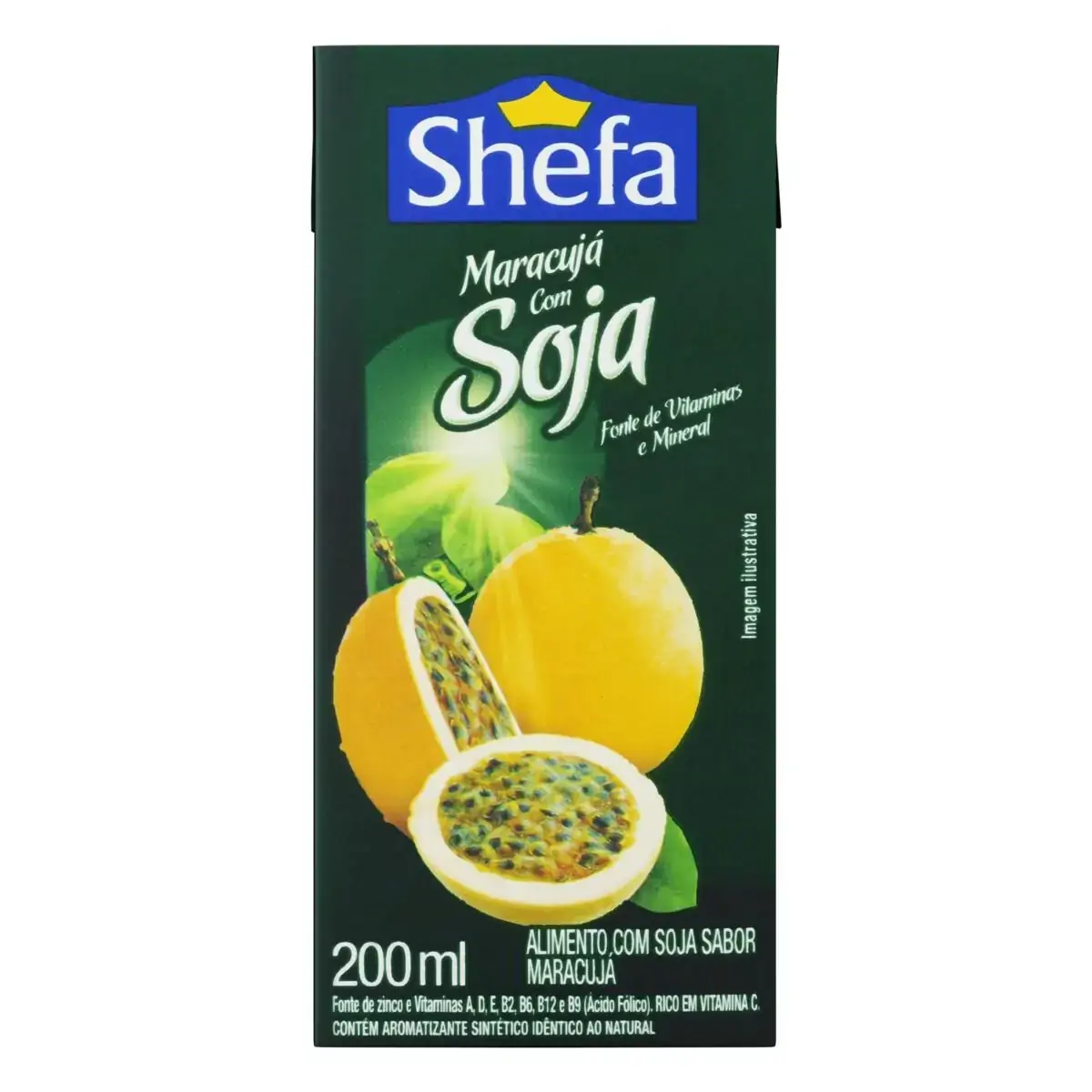 Bebida à Base de Soja Maracujá Shefa Caixa 200ml