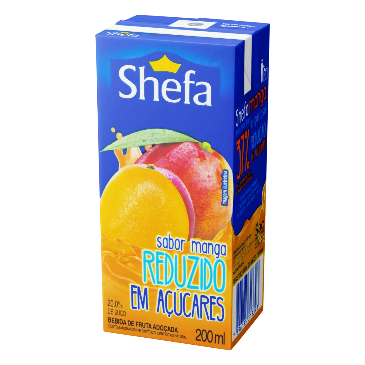 Bebida Adoçada Manga Shefa Caixa 200ml