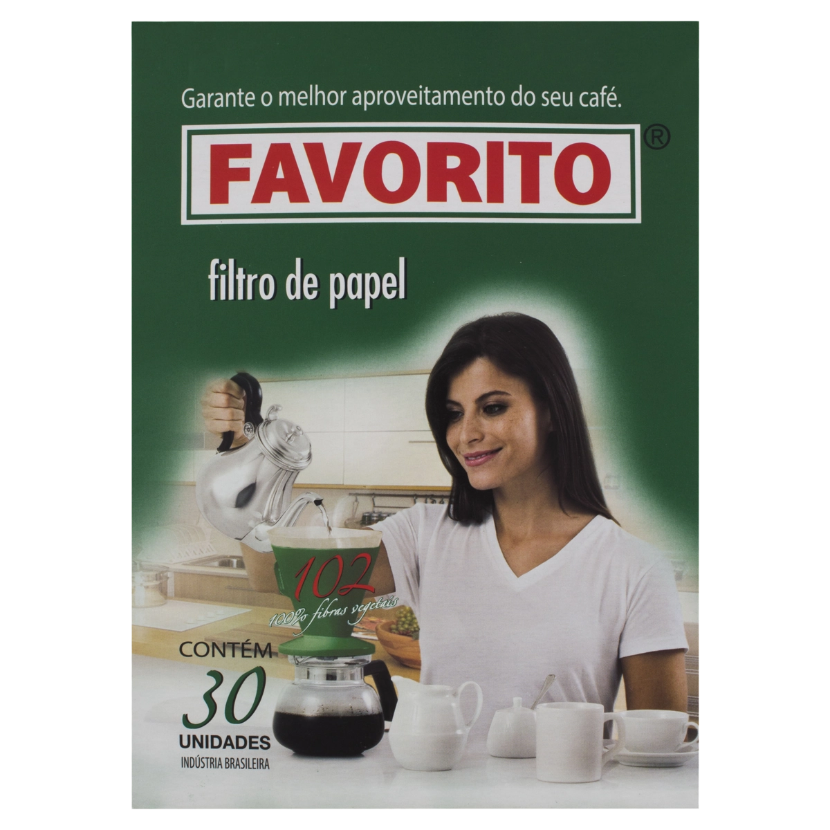 Filtro De Papel Favorito 102 Caixa 30 Unidades