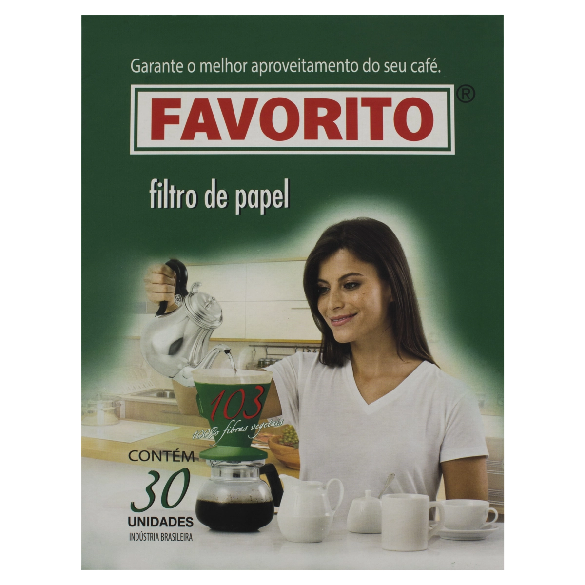 Filtro De Papel Favorito 103 Caixa 30 Unidades