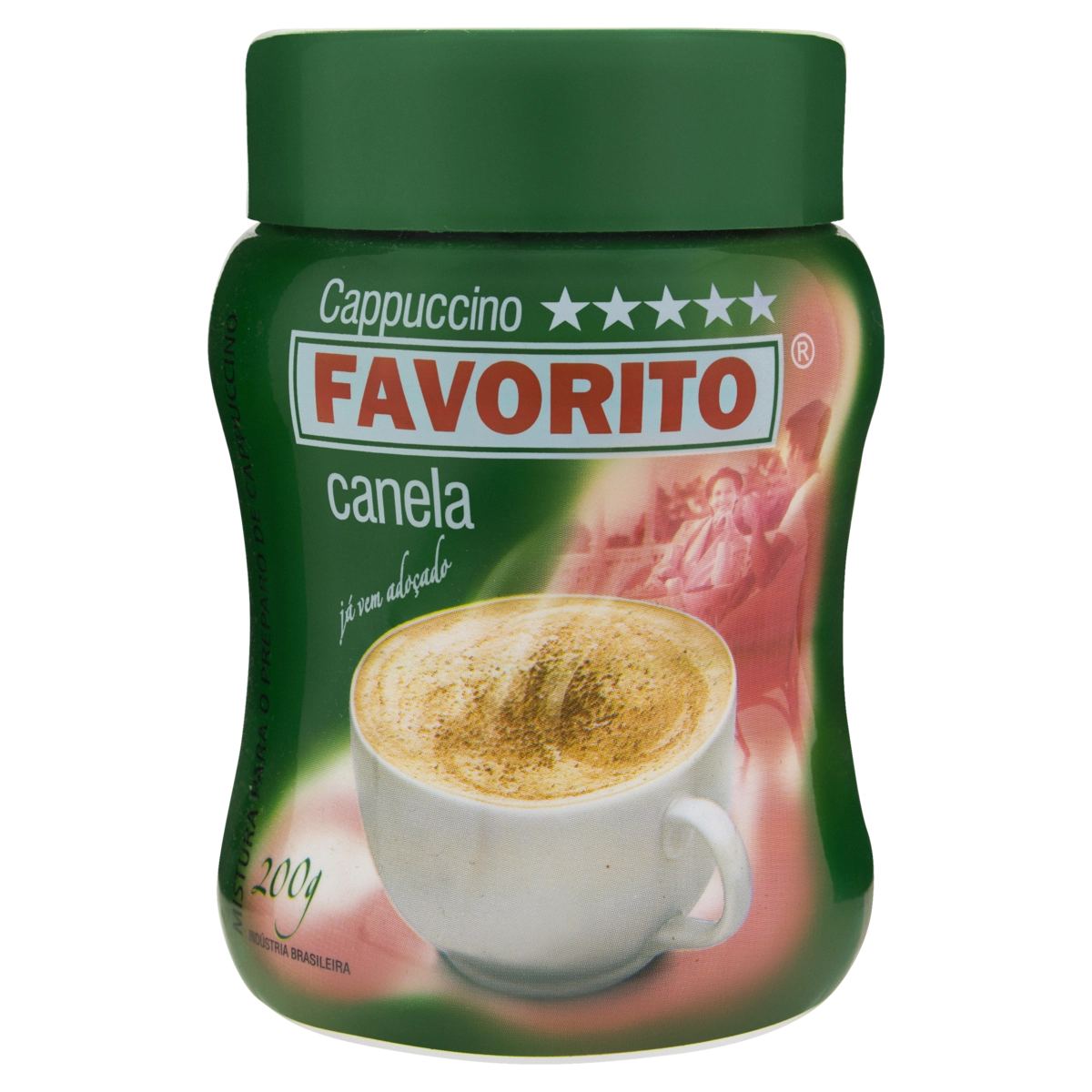 Cappuccino Solúvel Canela Favorito Pote 200g