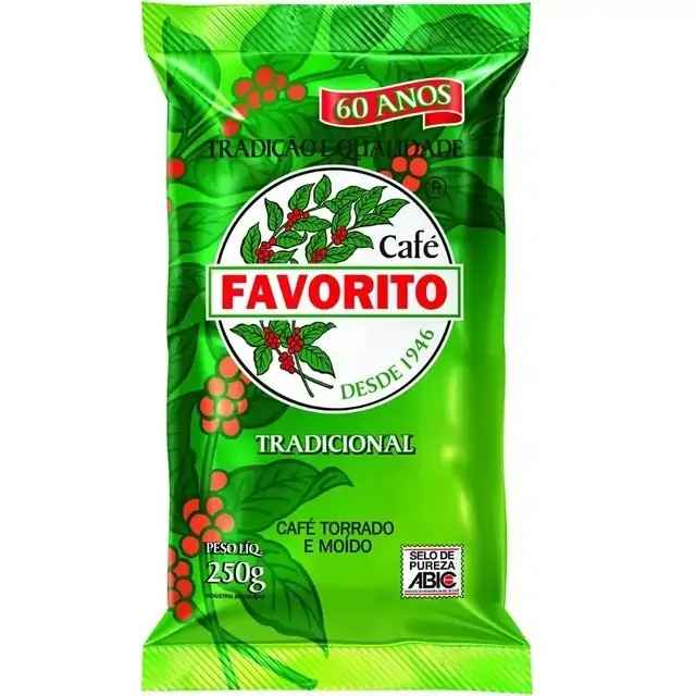 Café Torrado E Moído Tradicional Favorito Pacote 250g