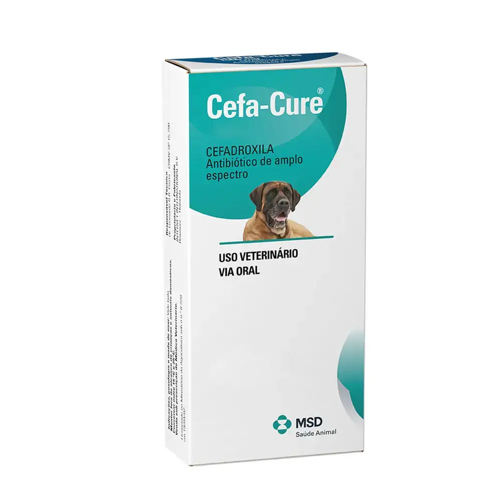 Cefa-Cure MSD Saúde Animal 1000mg: 5 Tabletes