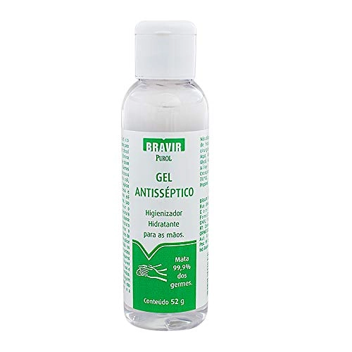 Gel Antisséptico Para Maos 52g Bravir