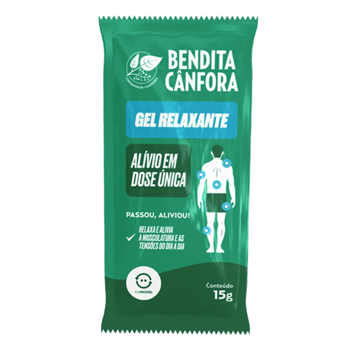 Gel Relaxante Bendita Cânfora Sachê 15g