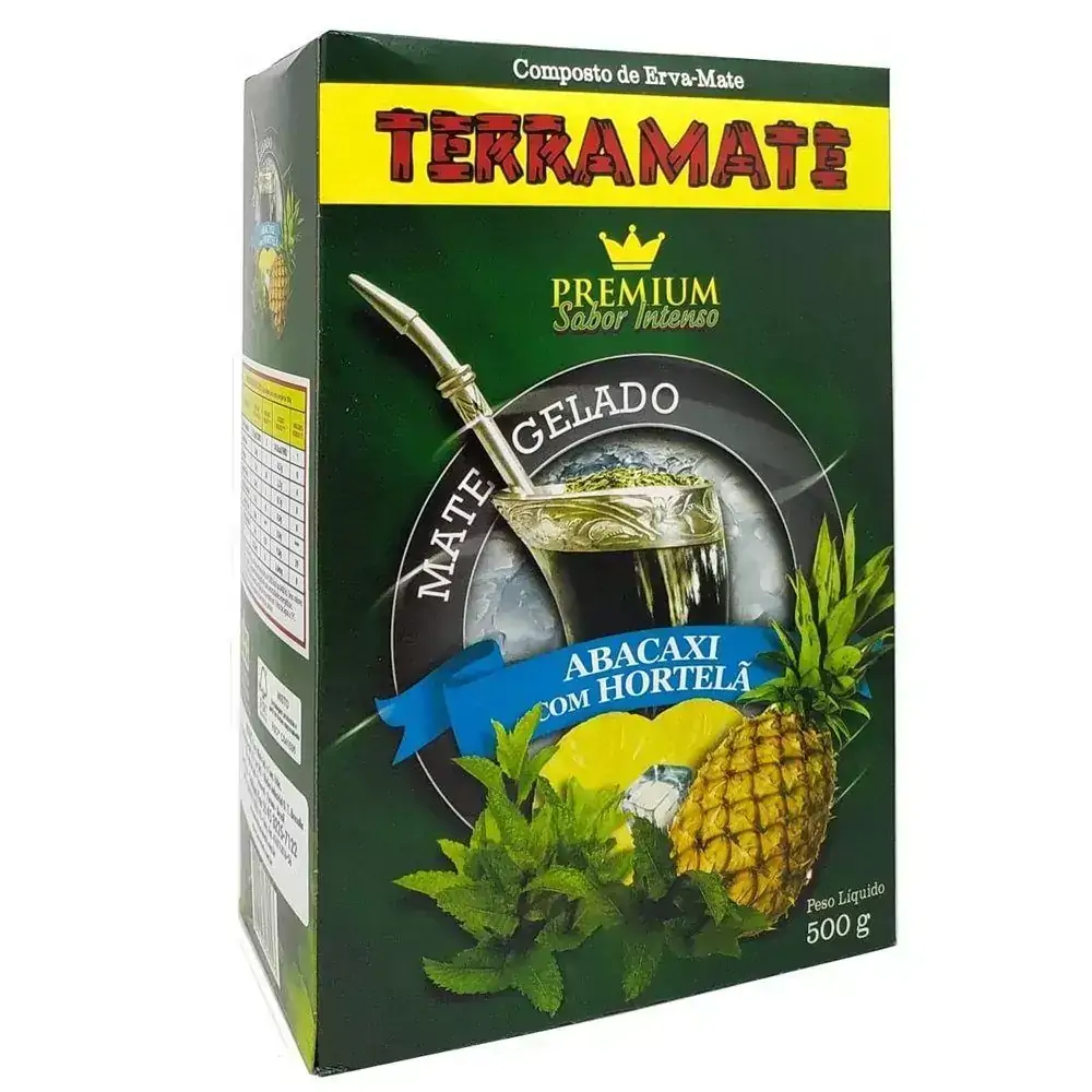 Erva Mate Tereré Premium Terra Mate Abacaxi e Hortelã 500gr