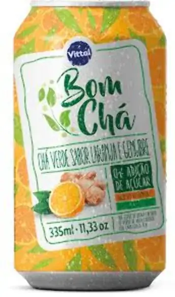 Cha Verde Bom Cha Vittal 335ml Laranja/gengibre