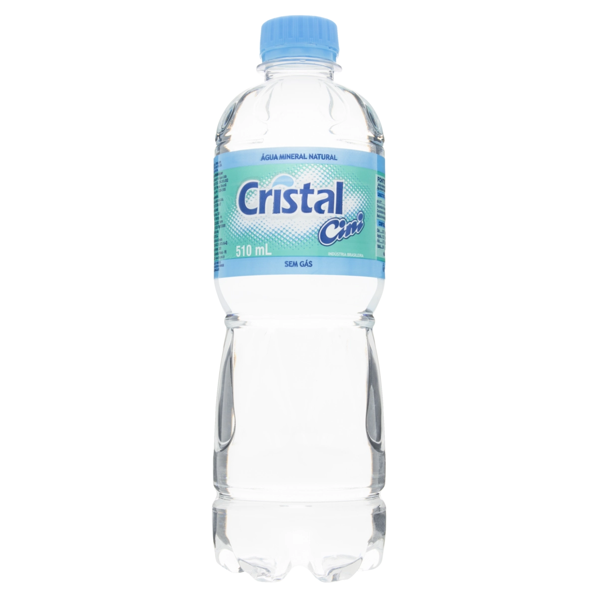 água Mineral Natural Sem Gás Cristal Cini Garrafa 510ml