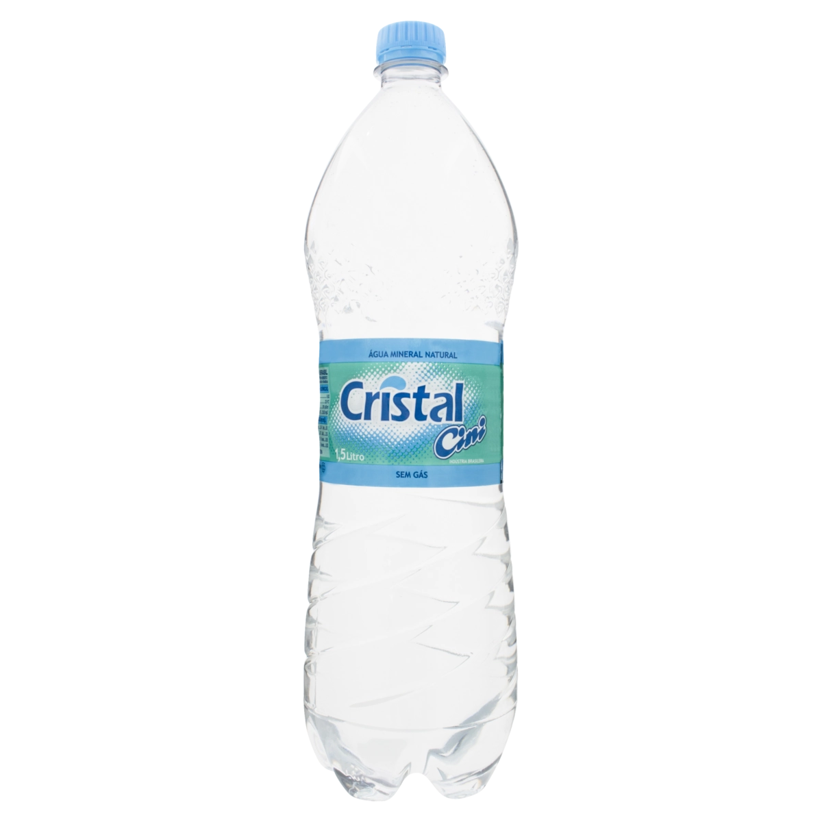 água Mineral Natural Sem Gás Cristal Cini Garrafa 1,5l