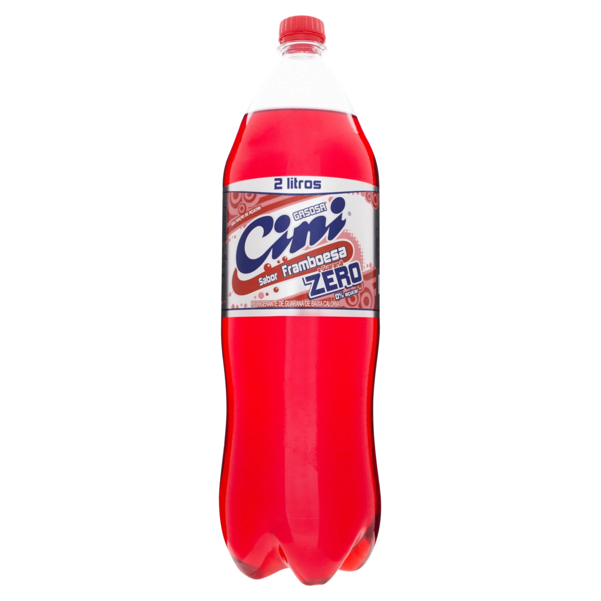 Refrigerante Framboesa E Guaraná Zero Açúcar Cini Garrafa 2l