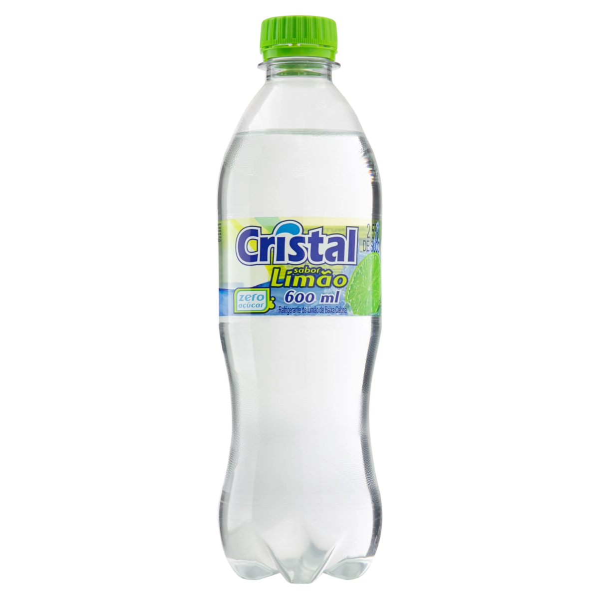 Refrigerante Limão Zero Açúcar Cristal Cini Garrafa 600ml