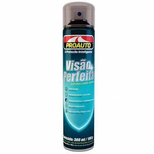 Espuma Limpa Vidros Proauto Visão Perfeita Frasco 300ml