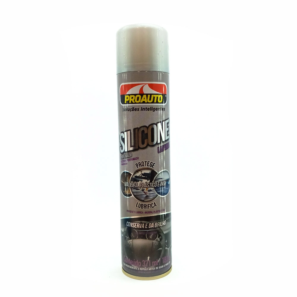 Silicone Spray Perfumado Lavanda Proauto Frasco 182g Grátis Esponja
