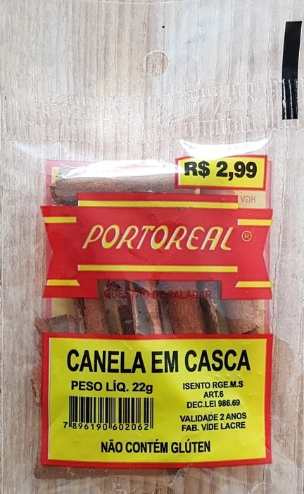 Canela Em Casca Portoreal