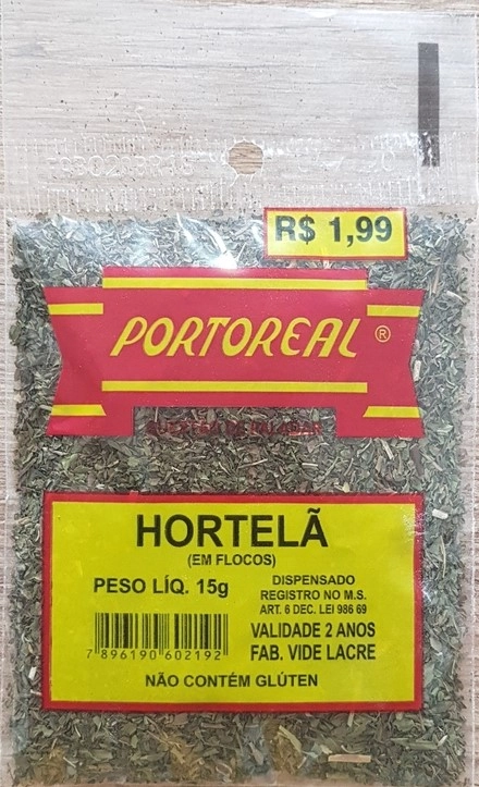 Hortel? Em Flocos Portoreal