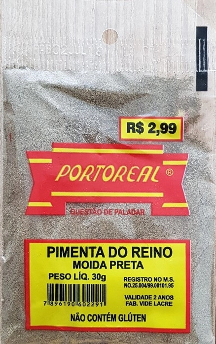 Pimenta Do Reino Preta Em Po Portoreal