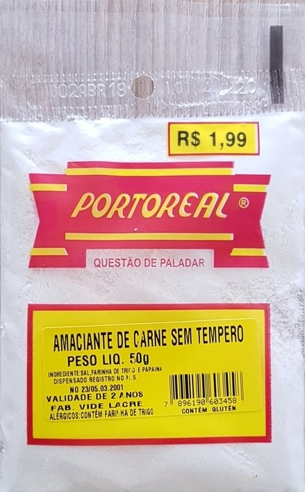 Amaciante De Carne Sem Tempero