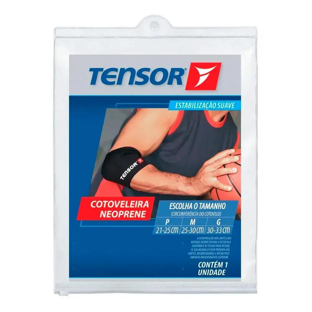 Cotoveleira de neoprene Tensor 8441 M Preto