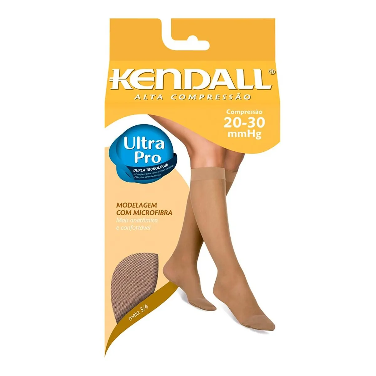 Meia Kendall 3/4 Alta Compressão G Mel