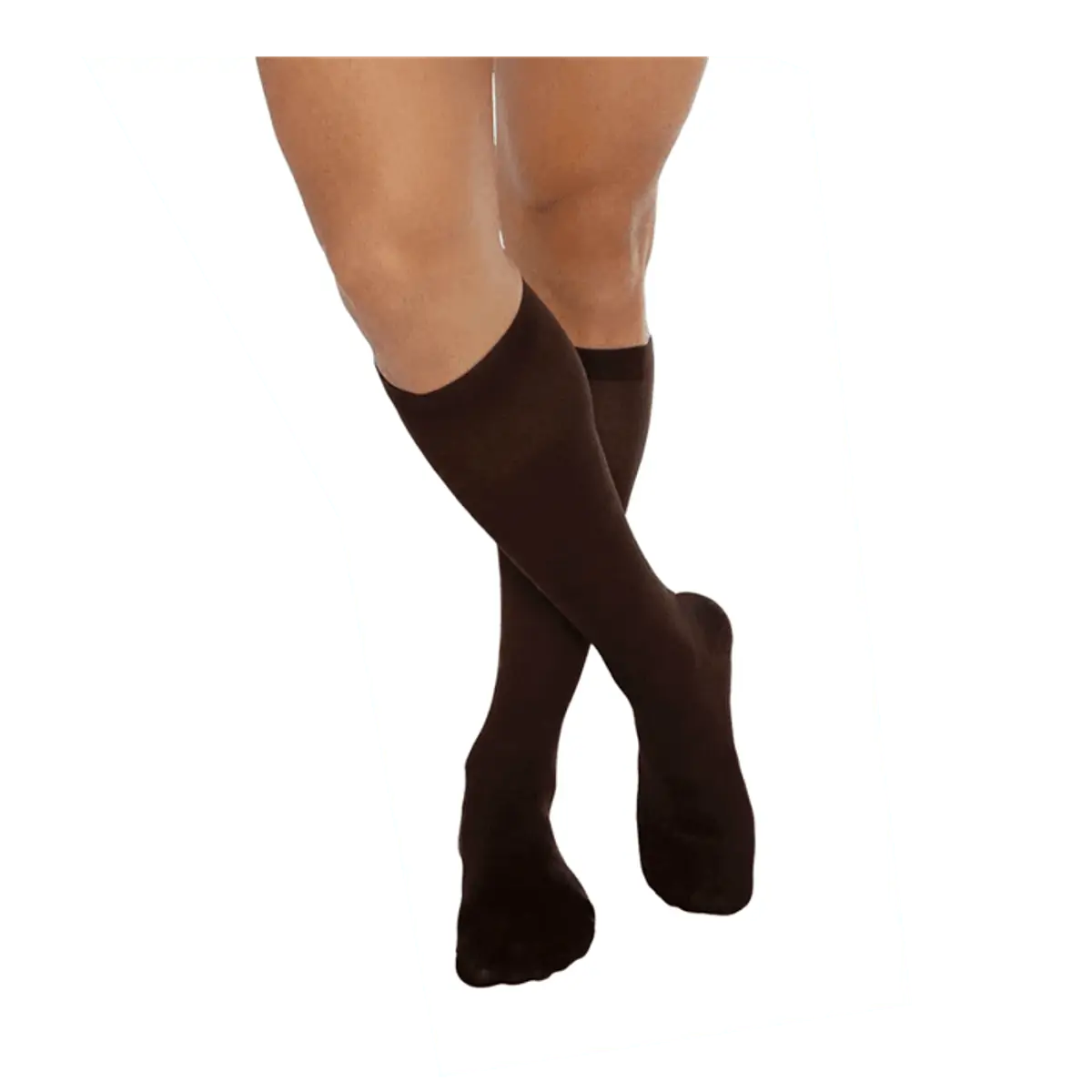 Meia Masculina Kendall 3/4 Panturrilha Ac Grande Marron