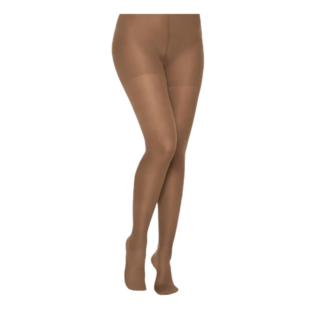 Meia Calça Kendall Média Compressão com ponteira P Castanho
