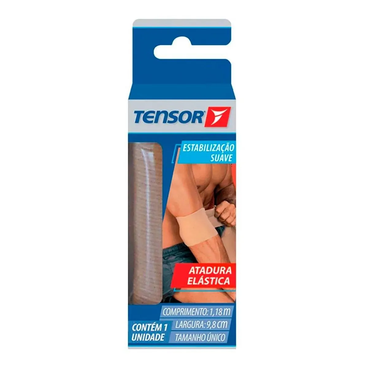 Atadura Elástica Bege Tensor 9,8cm X 1,18m
