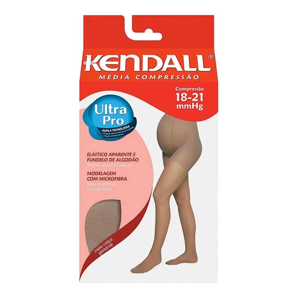 Meia Calça Feminina com Média Compressão Kendall Tamanho G